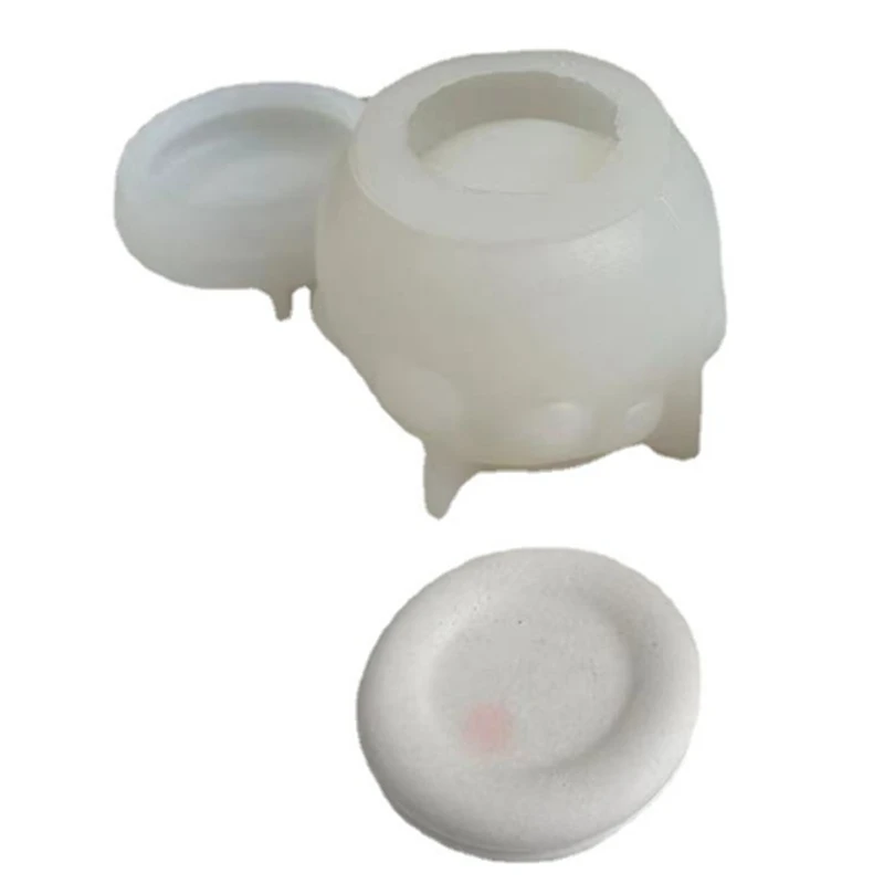 Barattolo di miele fai-da-te Stampo in silicone Scatola per candele in gesso con coperchio Stampo artigianale Contenitore per gioielli fatti a mano Stampo in cemento in resina Durevole