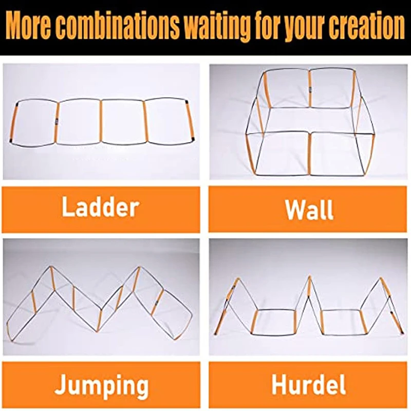 Dual-Purpose Soccer Training Jump Ladder Multifunctional Agility Ladder Speed Training Coordination Footwork Football Equipment