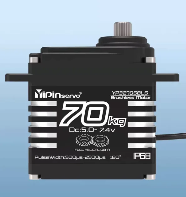 GX YP3270SBLS 70KG Brushless Servo IP68 Waterproof Full Helical Gear High Torque for Underwater Equipment RC Car Robot Boat