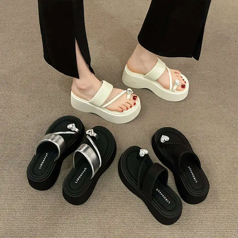

2026 New Hollow Out Female Casual Comfortable Roman Sandals Woman Open Toe Buckle Strap Platform Sandals High Heels Wedge Shoes