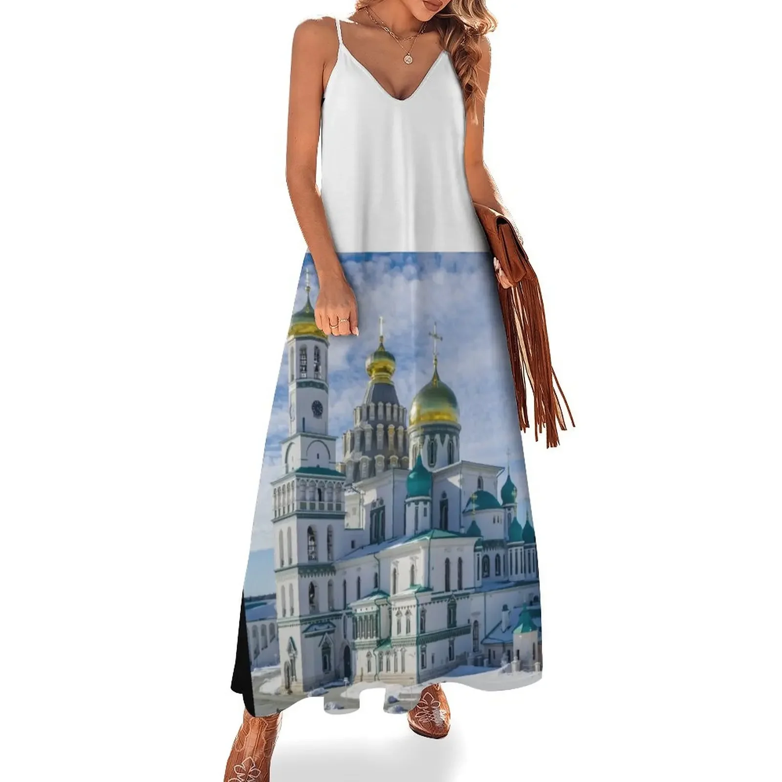 

New Jerusalem Monastery Sleeveless Dress Women's summer skirt elegant guest wedding dress prom dress 2025