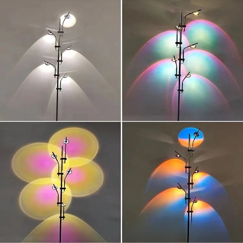 Lámpara de proyección de diseño italiano, muebles para el hogar de estilo nórdico ins, decoración de pared de fondo de sala de estar, luz de diseño y