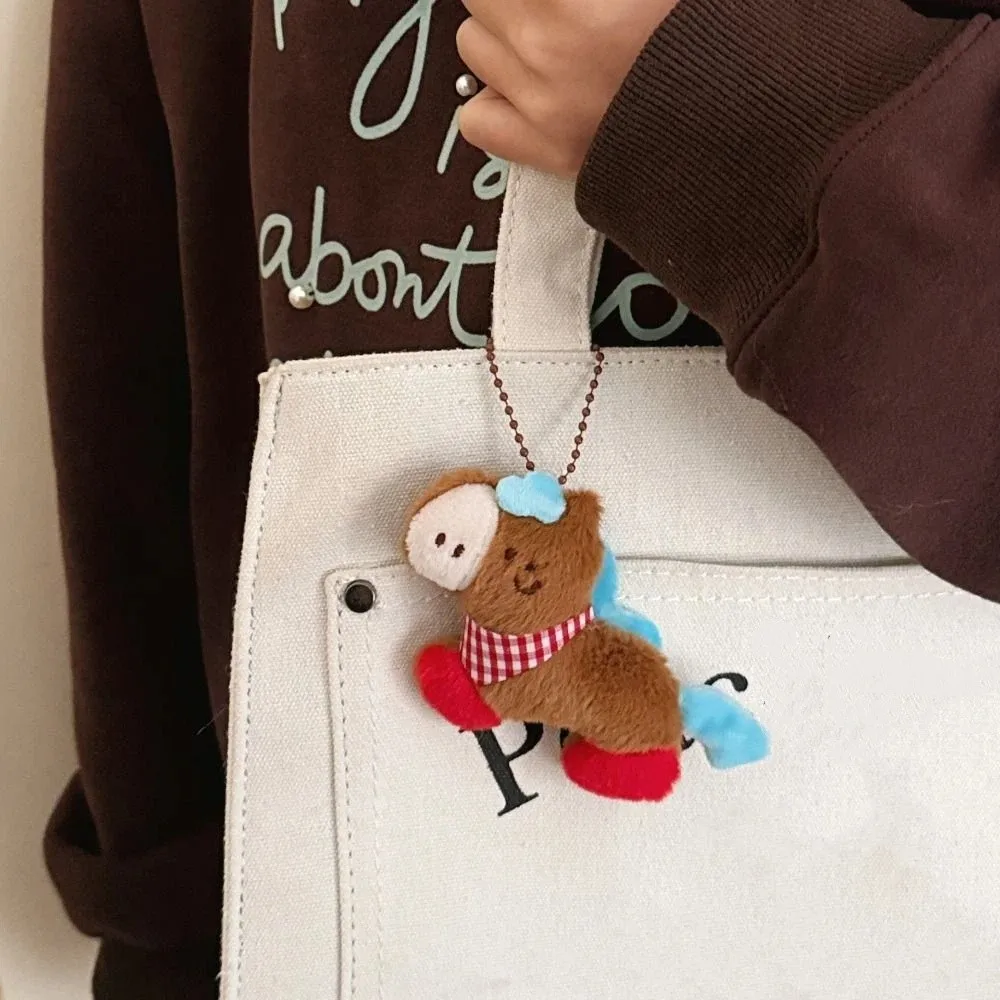 Cute Cartoon Pony Funny Good Luck Horse Keychain New Year Gift Key Decor Horse Year Pendant Bag Decor