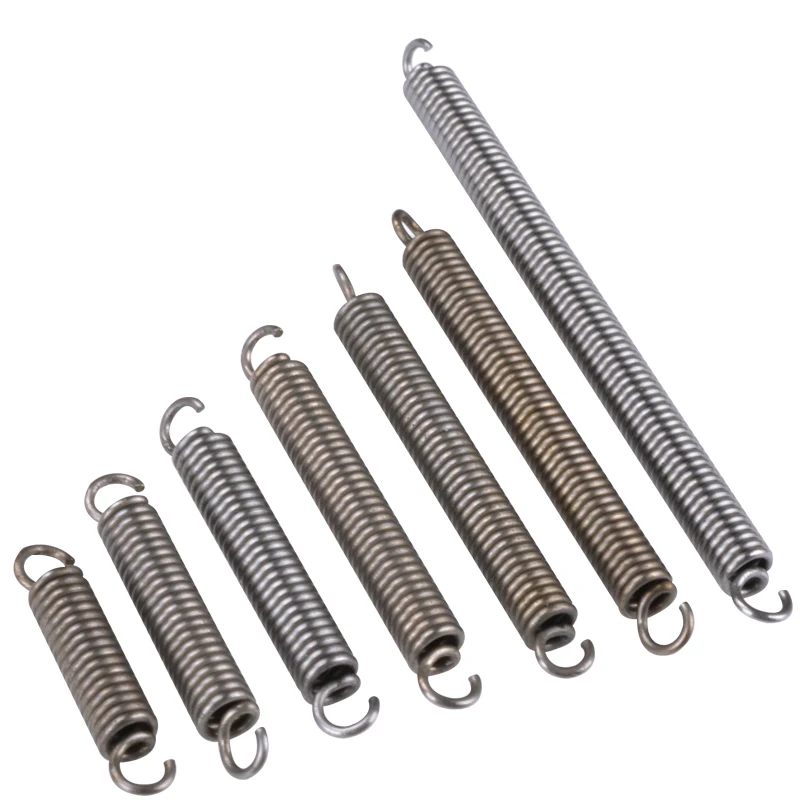 Spring Baler Accessories 1.2mm 1.5mm 5mm 6mm Stainless Steel Tension Spring With O Hook Extension Spring OD6-12mm