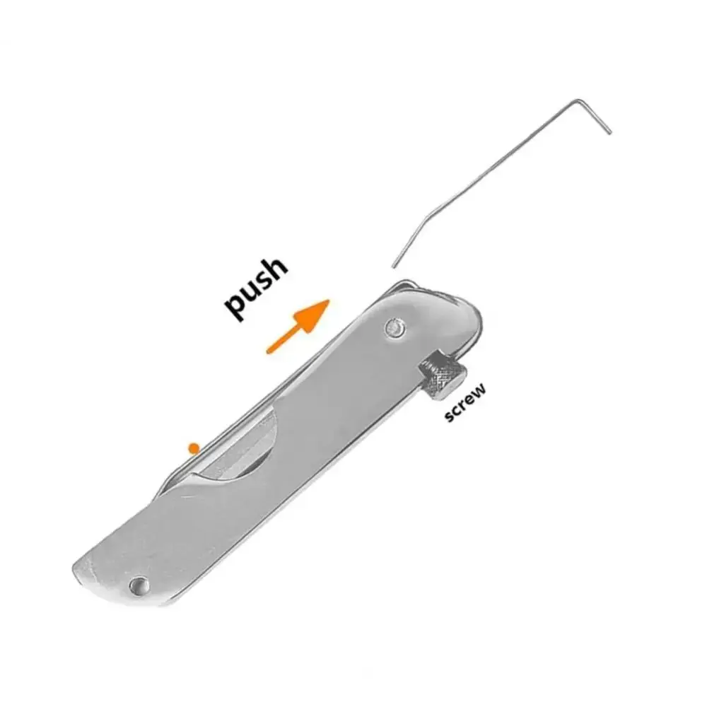 Portable Compact Lock Picking Set Key Replacement Versatile Door Open Keys Rust-resistant 6 In 1 Automotive Pick Hook DIY