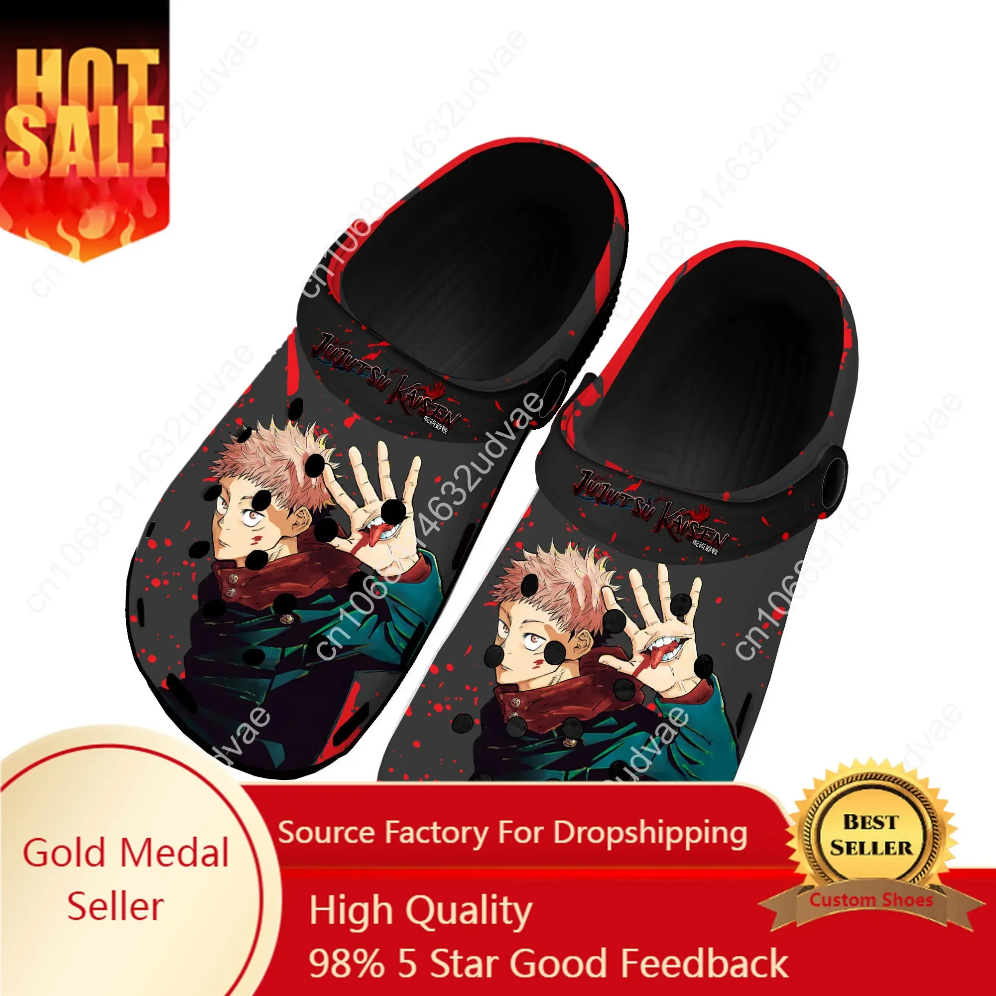 

Jujutsu Kaisen Itadori Yuji Home Clogs Custom Water Shoes Mens Womens Teenager Shoe Garden Clog Breathable Beach Hole Slippers