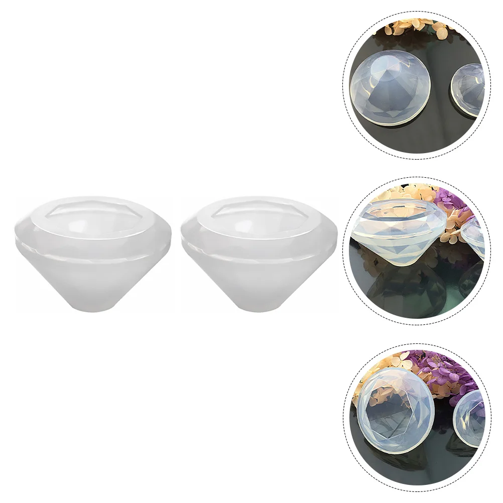 

2Pcs Diamond Silicone Ice Cube Molds Crystal Drop Casting Epoxy Resin Jewelry Making DIY Craft Tools Kitchen Bar Supplies