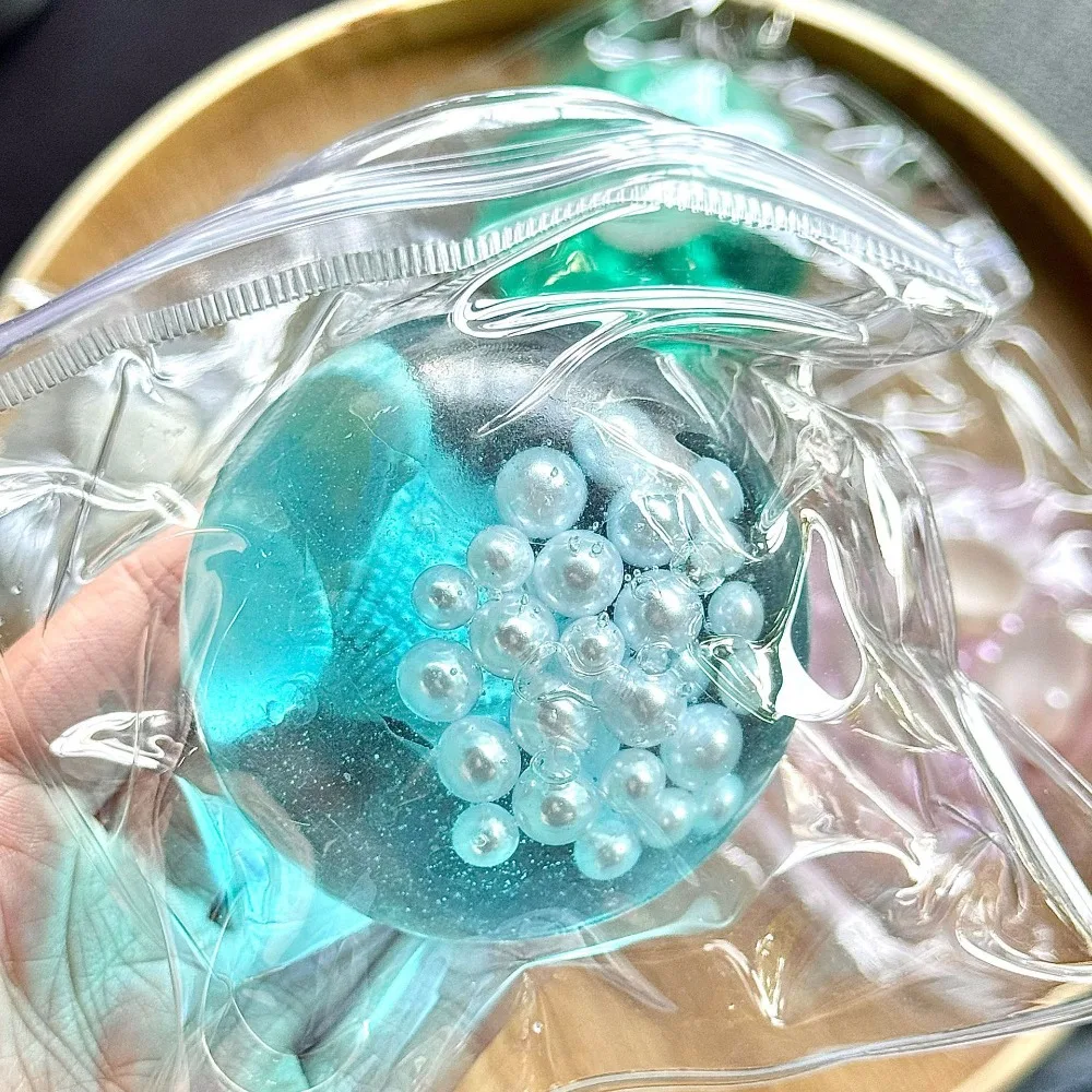 Taba Squishy Pearl Shell Balles anti-stress Jouet sensoriel Fidget Jouets spongieux à montée lente pour enfants et adultes Squeeze Relax Cadeau d'anniversaire