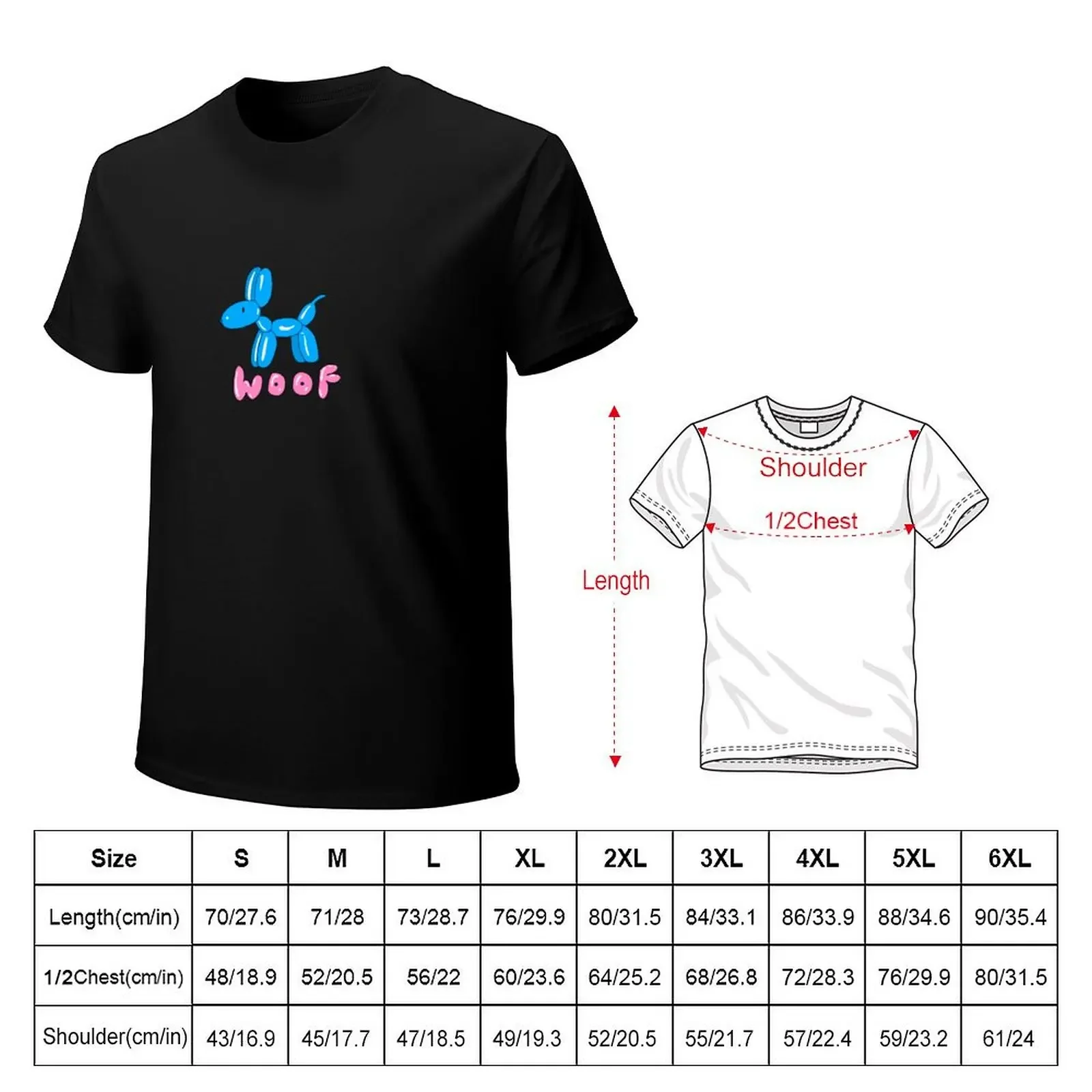 Balloon dog T-Shirt cotton graphic tees Blouse anime t shirts shirts men