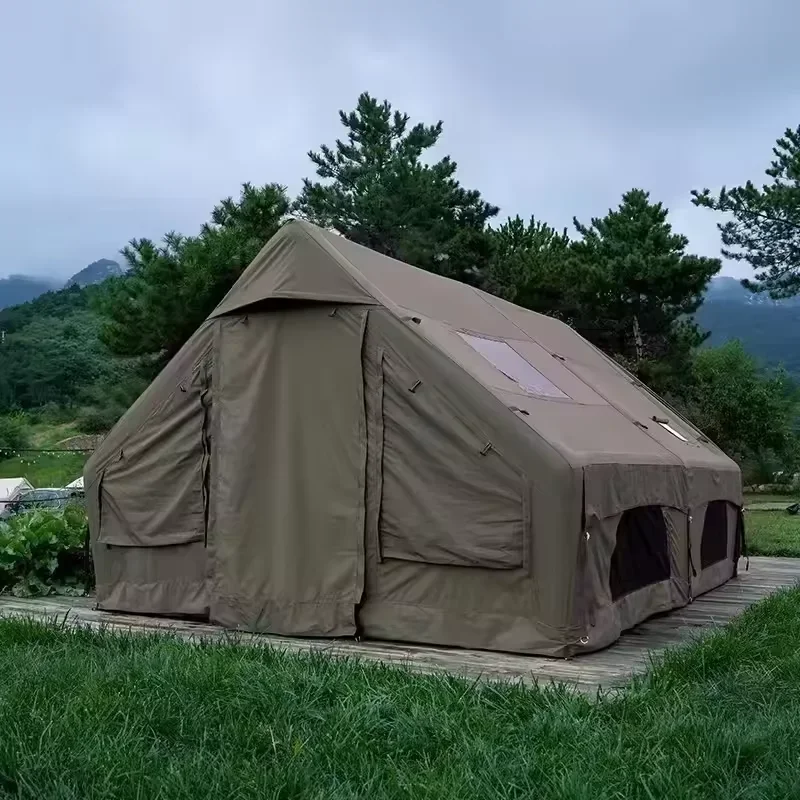 Luxury large inflatable 3-4 people yurt tent suitable for family outdoor camping