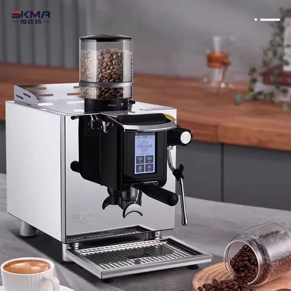 2024 ใหม่ล่าสุด Professional กาแฟเครื่องชงกาแฟกึ่งอัตโนมัติ 110V 220V ใช้งานง่ายกาแฟเชิงพาณิชย์เครื่อง