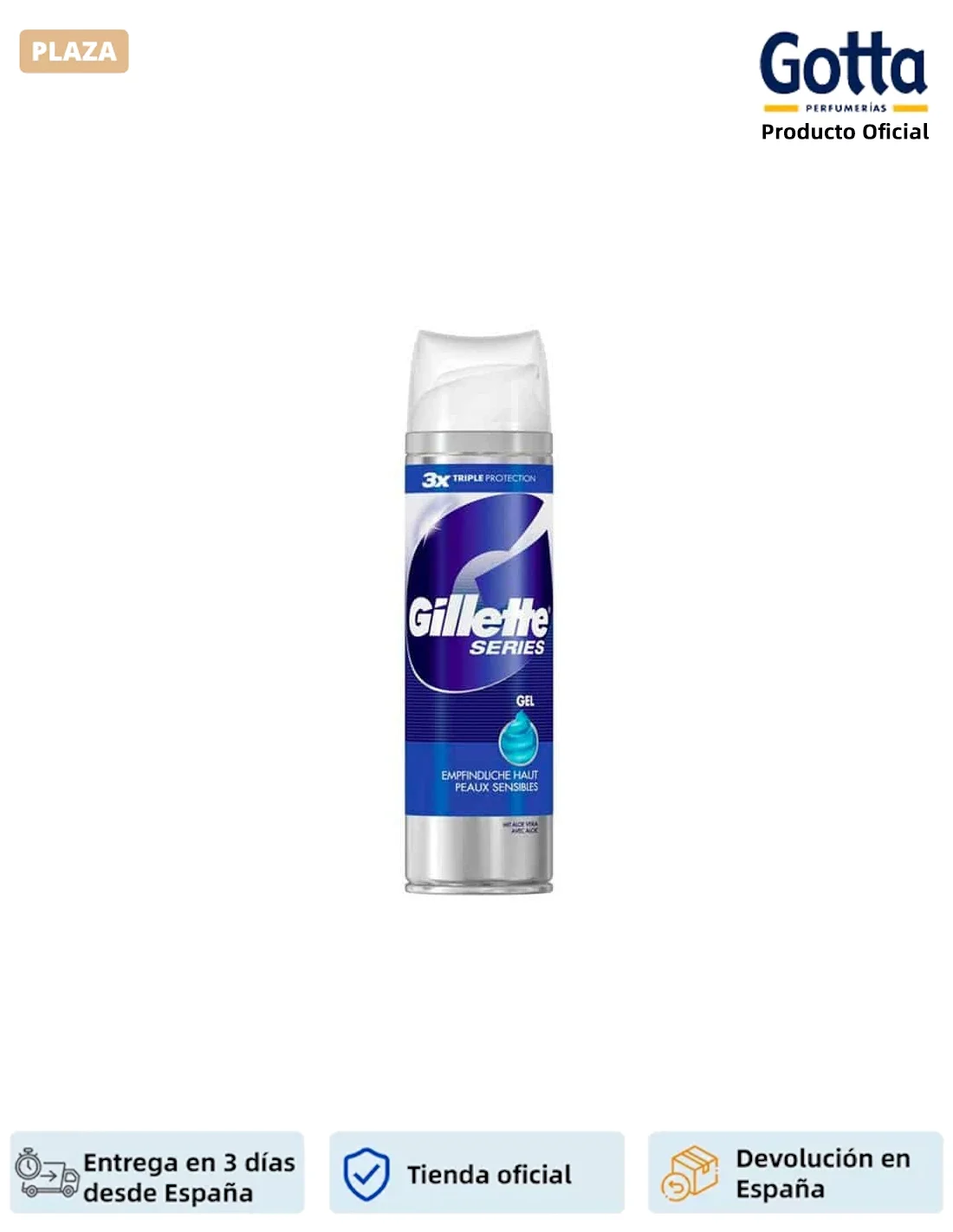 GILLETTE - Series Sensitive Skin shaving Gel-200 ML-Beauty & Health, shaving & waxing, shaving creams, gels & lotions, shaving foam