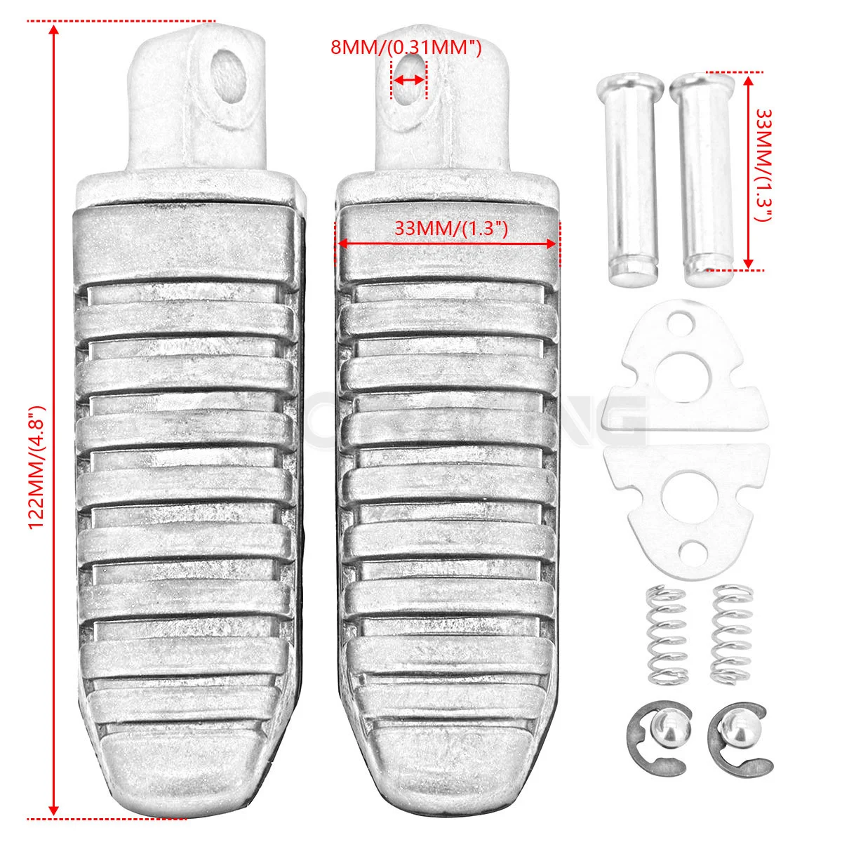 Motorcycle Rear Foot Pegs Footrests For Suzuki Hayabusa GSX1300R GSX1300 R GSX 650 GSF1250 Bandit 1250 2008-2012 2009 2010 2011