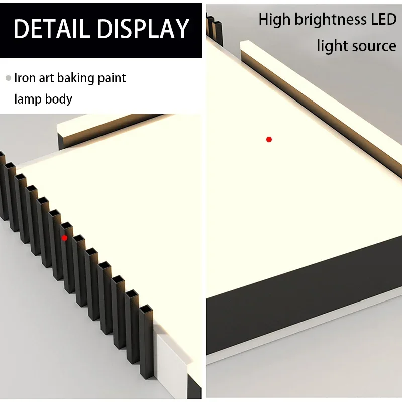 SANDYHA الشمال LED ضوء السقف لغرفة النوم غرفة المعيشة دراسة الحديد الاكريليك إضاءة المنزل الحديثة لامبارا تيكو Plafonnier 2023 #5