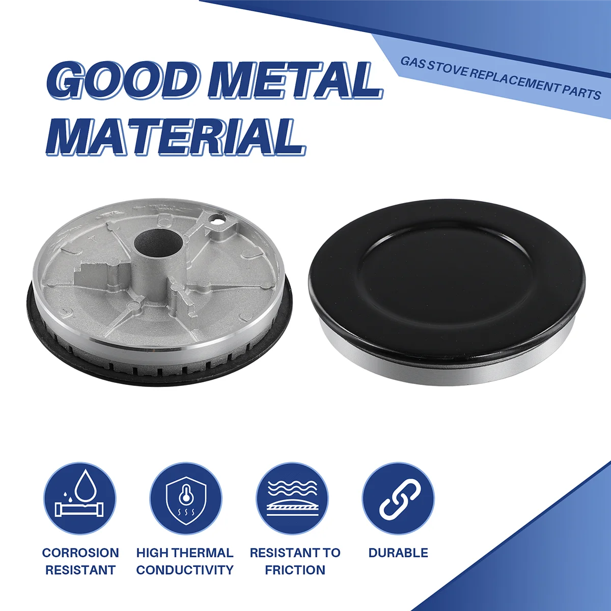 رأس طباخ موقد الغاز 4 قطع بديلة لموقد الغاز المحمول - استبدال رأس الموقد