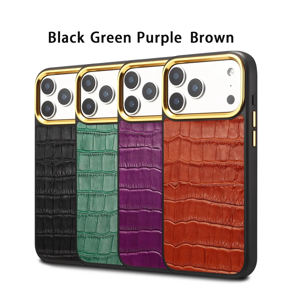 Retro Solid Color Leather Phone Case for iPhone 18 17 16 15 Pro Max with Protective Cover