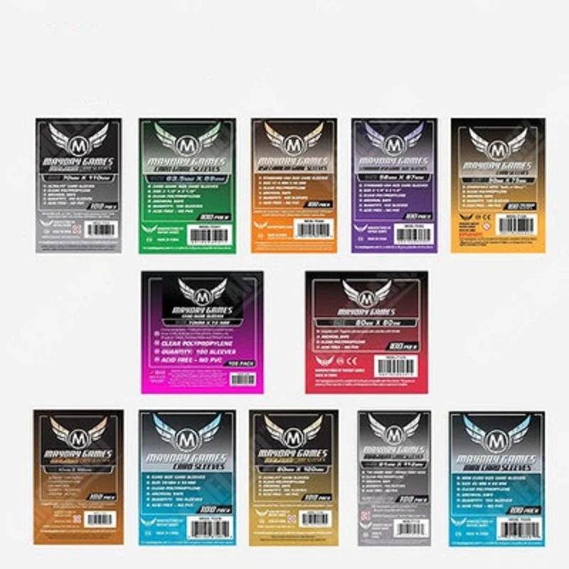 200pcs/lot Mayday mini Cards Sleeves 41x6356x 87 large size Card Sleeves  clear cards Protector Pack Case Holder Board Game Catan - AliExpress 18