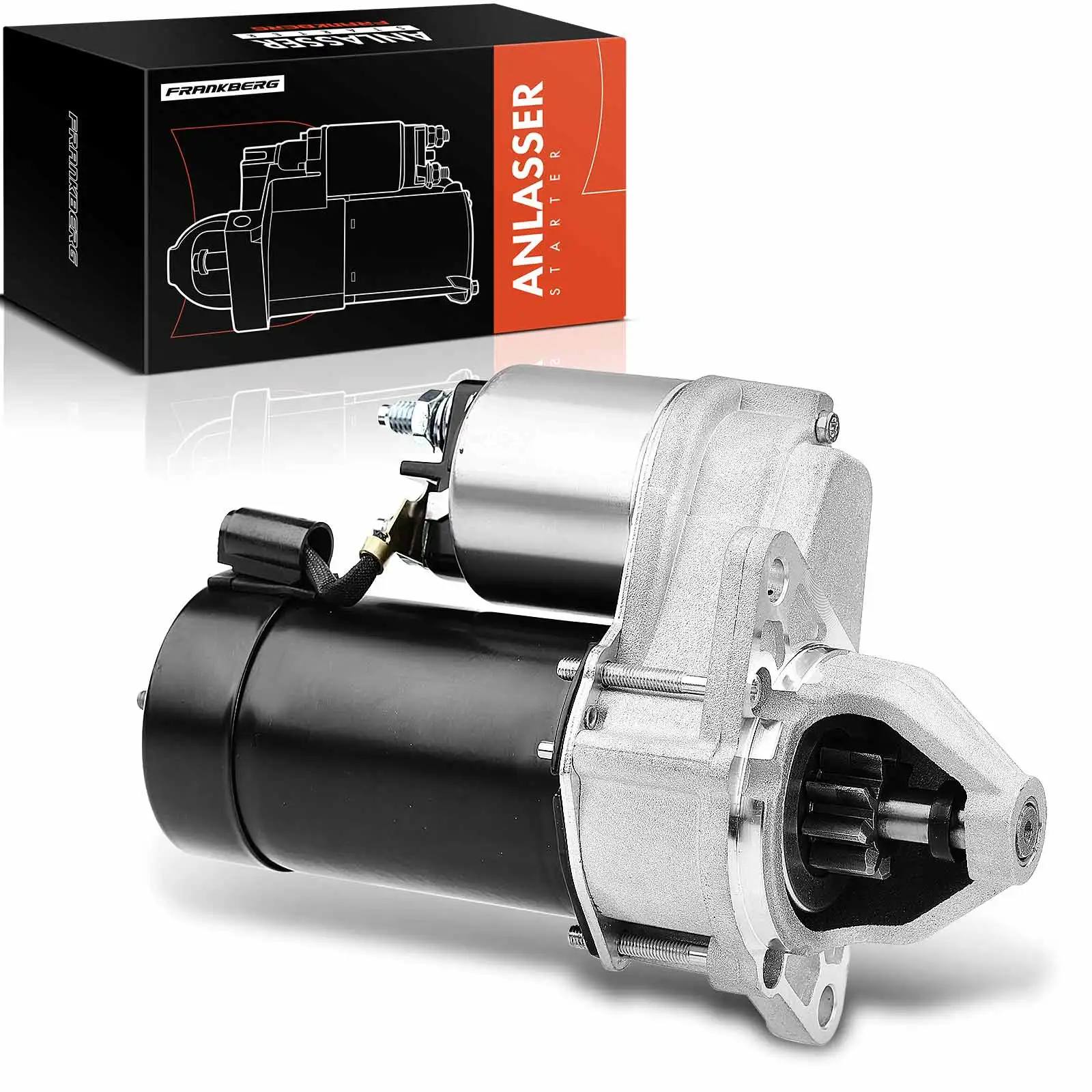 Frankberg 1x startmotor voor Citroën 2 CV, Acadiane, Ami, Ami Break, Dyane, Mehari 0.4L, 0.6L 1968–1988 75491723, 32041, 5433495