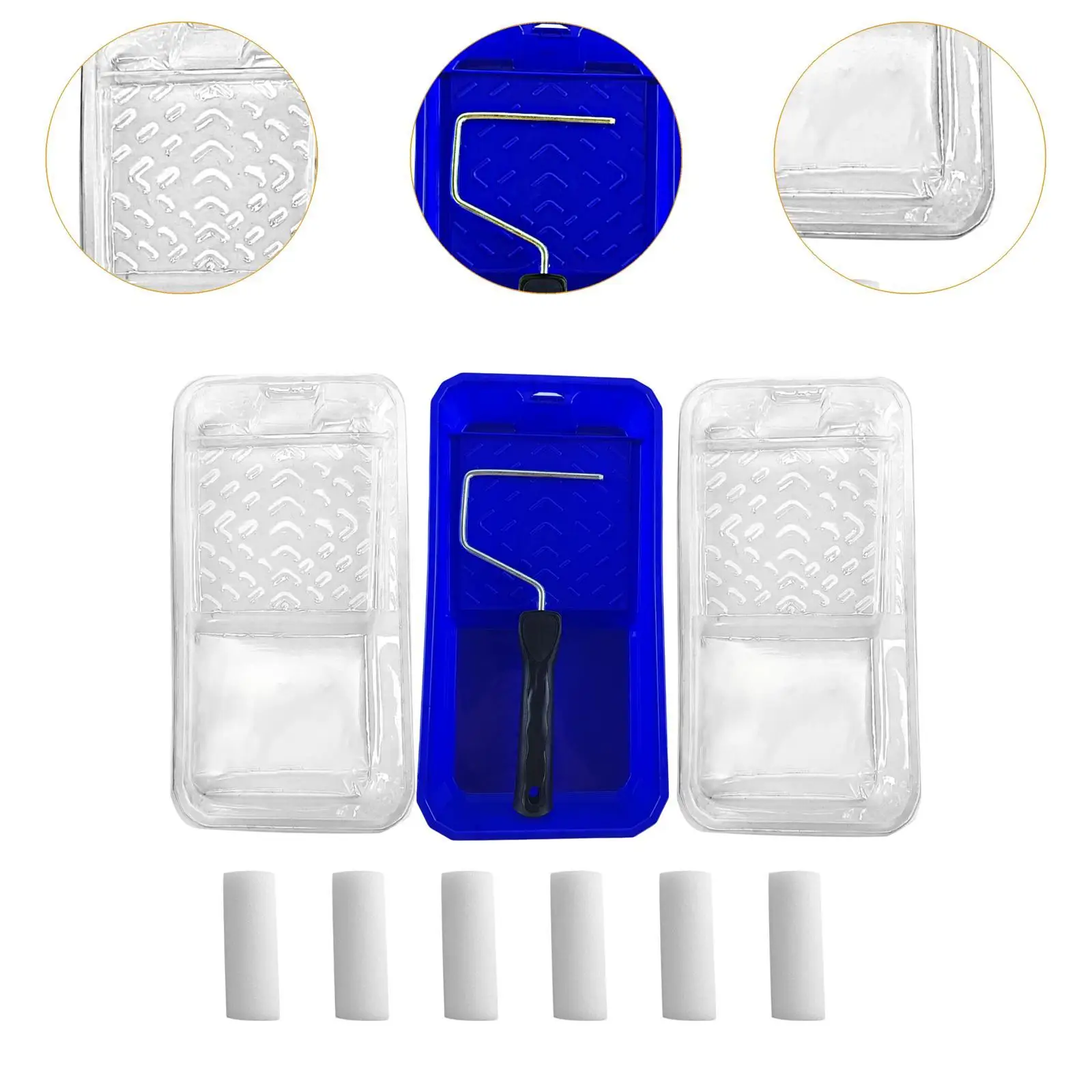 Paint Roller Kit with Tray Wear Resistant Premium Professional Multipurpose view 6