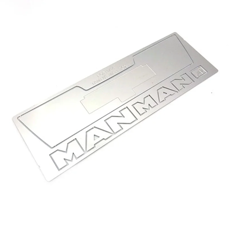 Metal Front Face Decorative Metal Cover for 1/14 Tamiya RC Truck Trailer Tipper MAN TGX Car Diy Parts