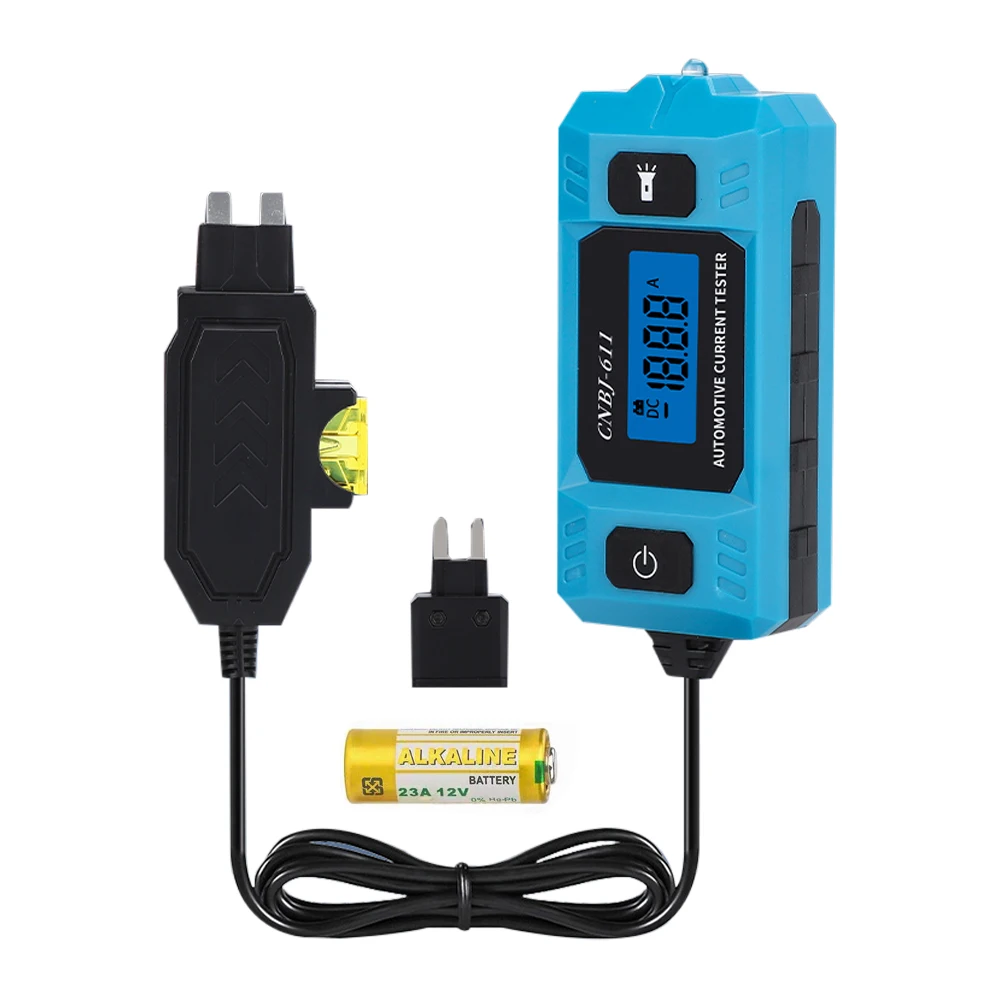 

Automobile Current Tester with Backlight LCD Display LED Light Car Gauge for Current Detection