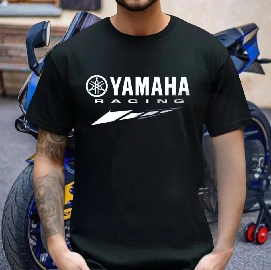 

Motorcycle T-shirt Men's T-shirt Motorcycle Off-road Yamaha Logo Printed T-shirt Summer Sports Sweat-absorbing T-shirt 2025