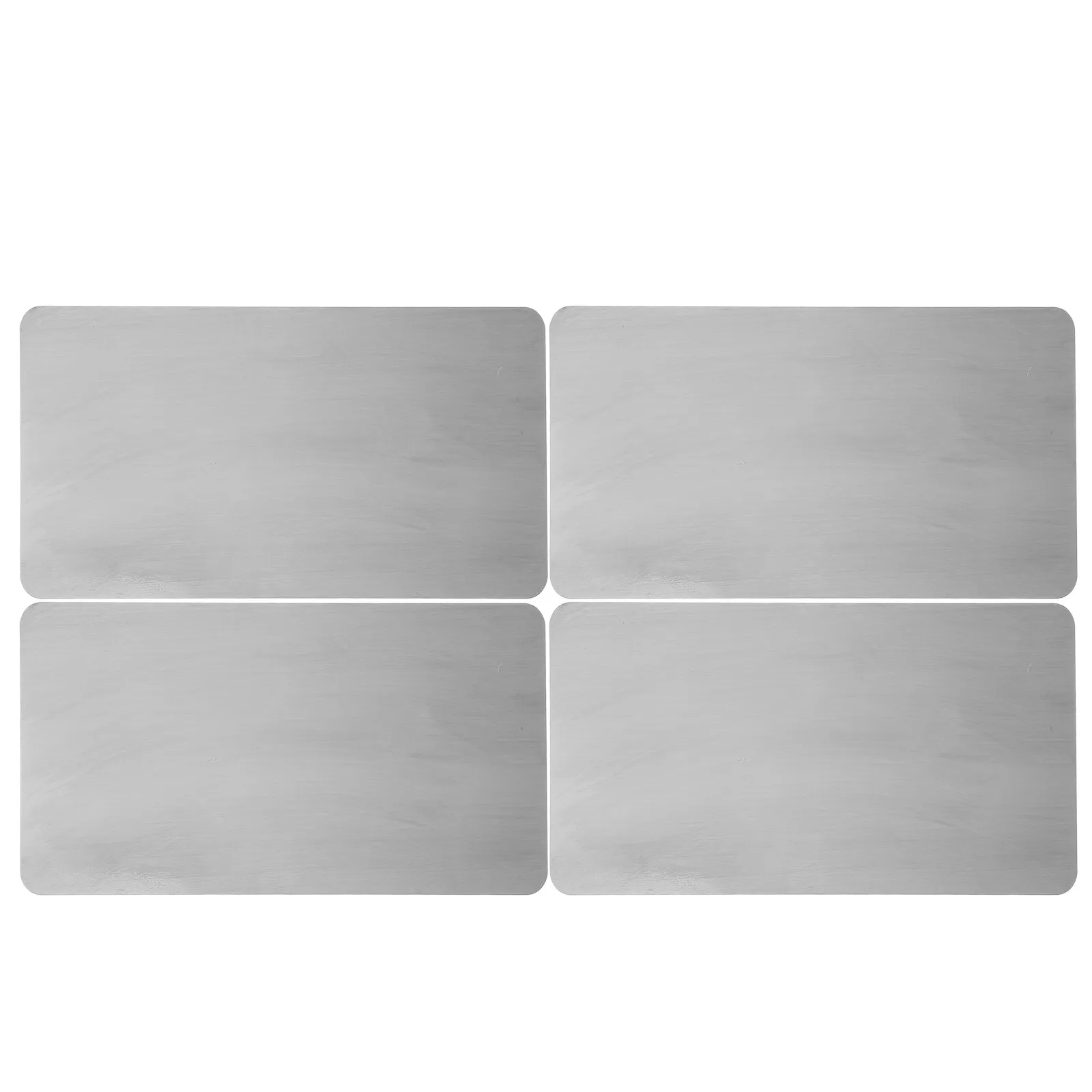 4Pcs Stainless Steel Blank Metal Table Markers Polished Smooth Surface DIY Writable Restaurant Catering Seat Number Tags