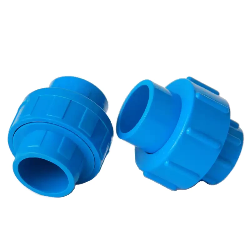 1~5PCS 20/25/32/40/50/63~110mm Blue PVC Union Connector Aquarium Tank Water Tube Pipe Coupling Joints Garden Irrigation Fittings