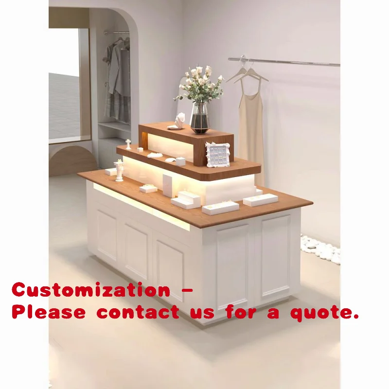 

Customize.Cosmetic Center Display Cabinet Jewelry Store Island Shelf Clothing Store Display Cabinet Glasses Display Rack Counter