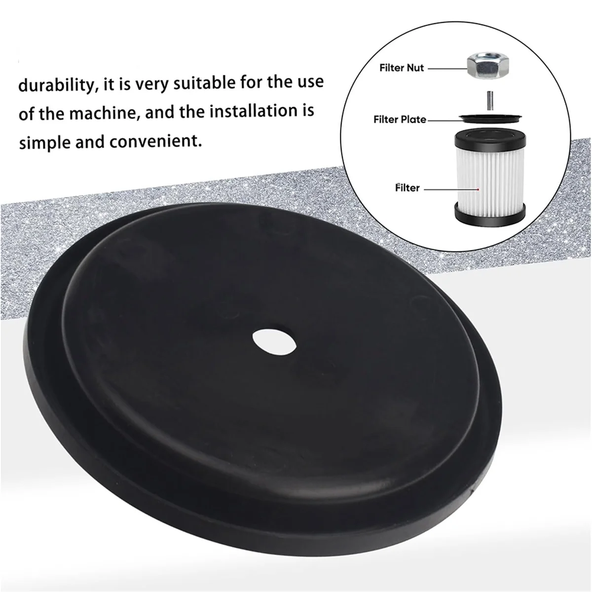 Новинка для фильтрующей гайки, фильтрующая пластина, пылесос 73316 83872, гайка и пластина вакуумного фильтра VT2565, аксессуары для влажной/сухой уборки