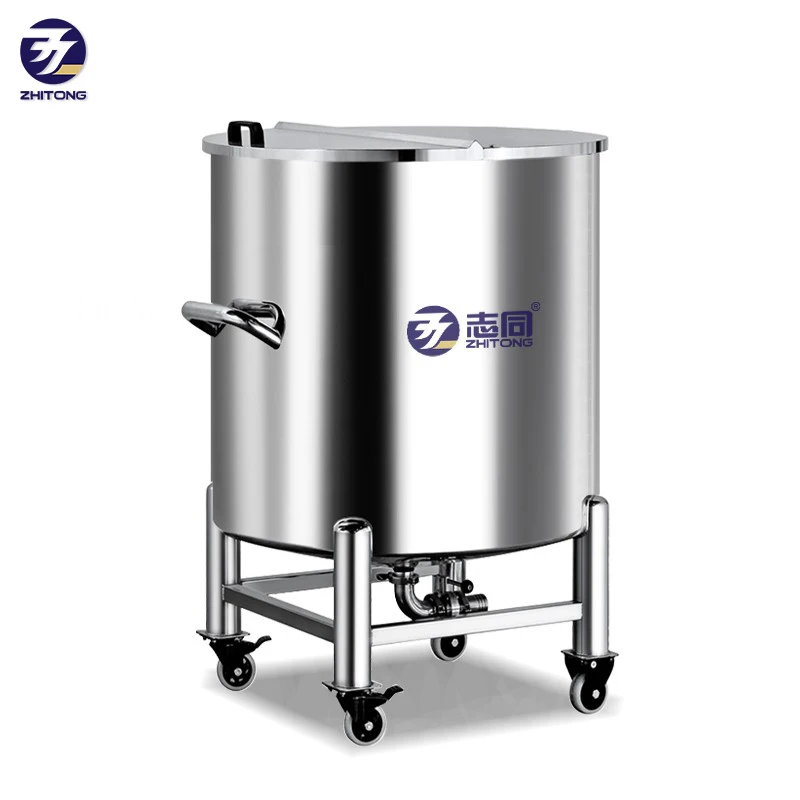

ZT 500L Stainless Steel Storage Tanks Movable Transfer Container Customized Vessel, Water, Oil, Cosmetic, Food Perfume Storing