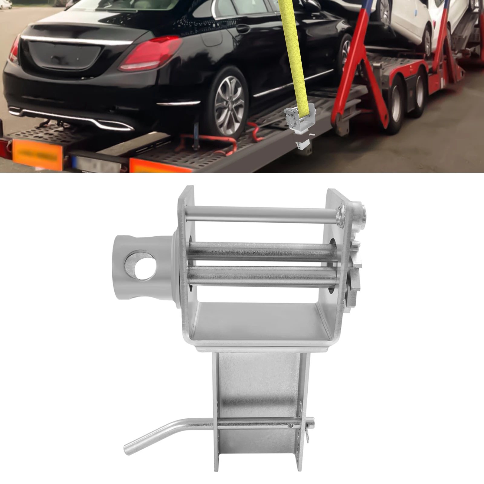 

Лебедка для крепления к прицепу, сверхмощная лебедка для прицепа, лебедка для крепления к прицепу грузоподъемностью 5400 фунтов, подходит для креплений 1,5"X3"