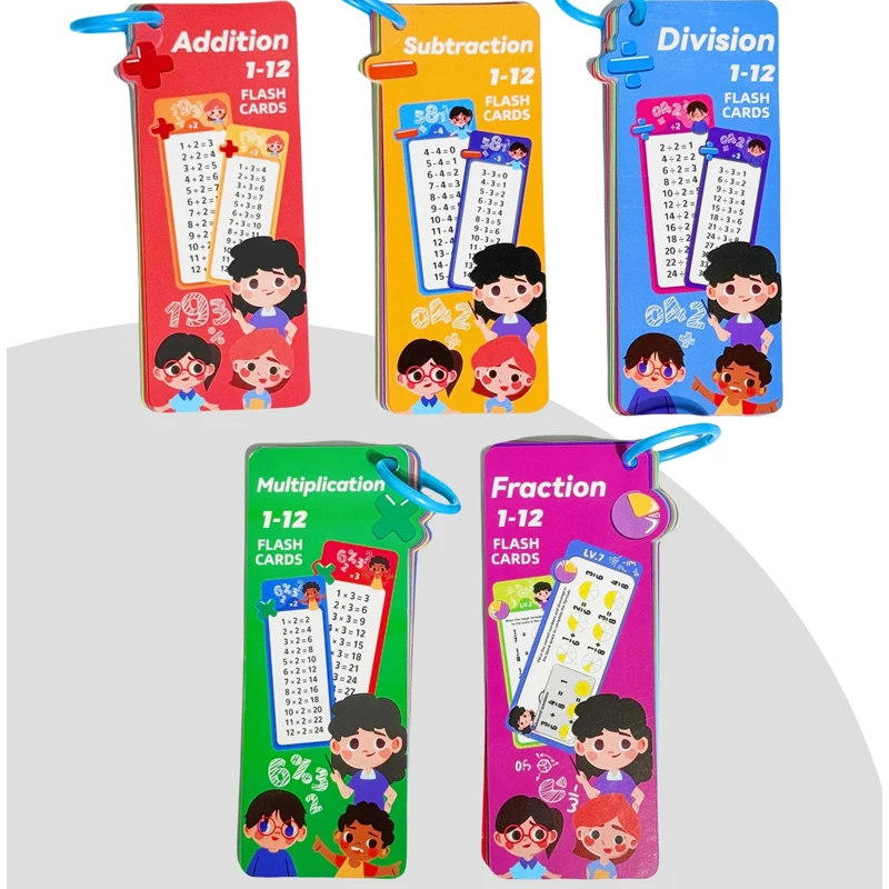 0-12 Multiplication Charts Times Table Cards Self Check Math Learning Tool Montessori Mathematical Training Teaching Aids