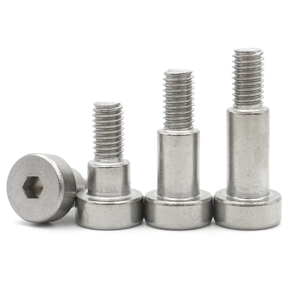 1/2/5/10pcs M2 M2.5 M3 M4 M5 M6 M8 M10 M12 304 Stainless Steel Hexagon Hex Socket Cap Head Roller Bearing Shoulder Screw Bolt