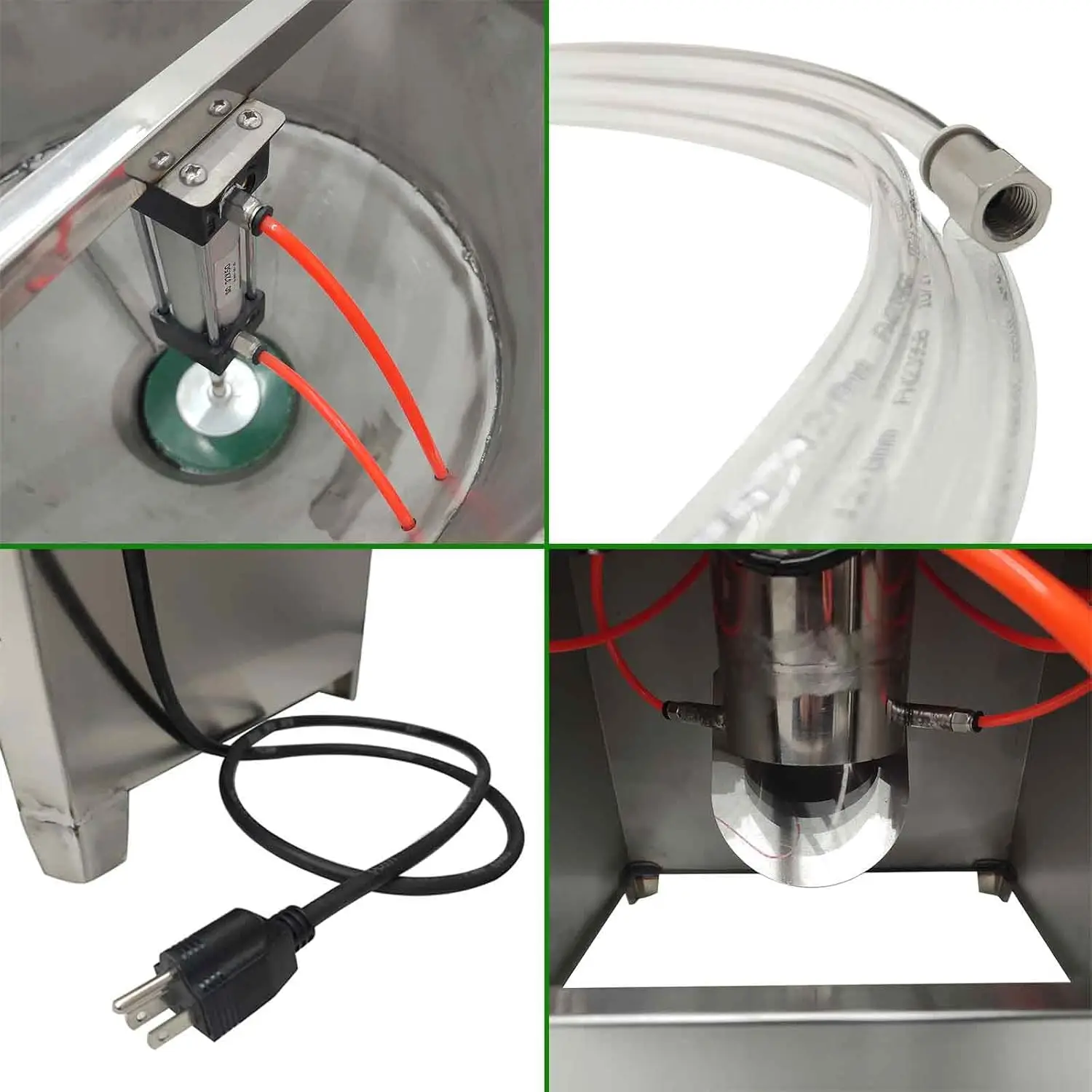 110V 공압 마늘 필링 기계, 20-25KG/H 용량 스테인레스 스틸 상업용 마늘 필링 기계, 필링 도구