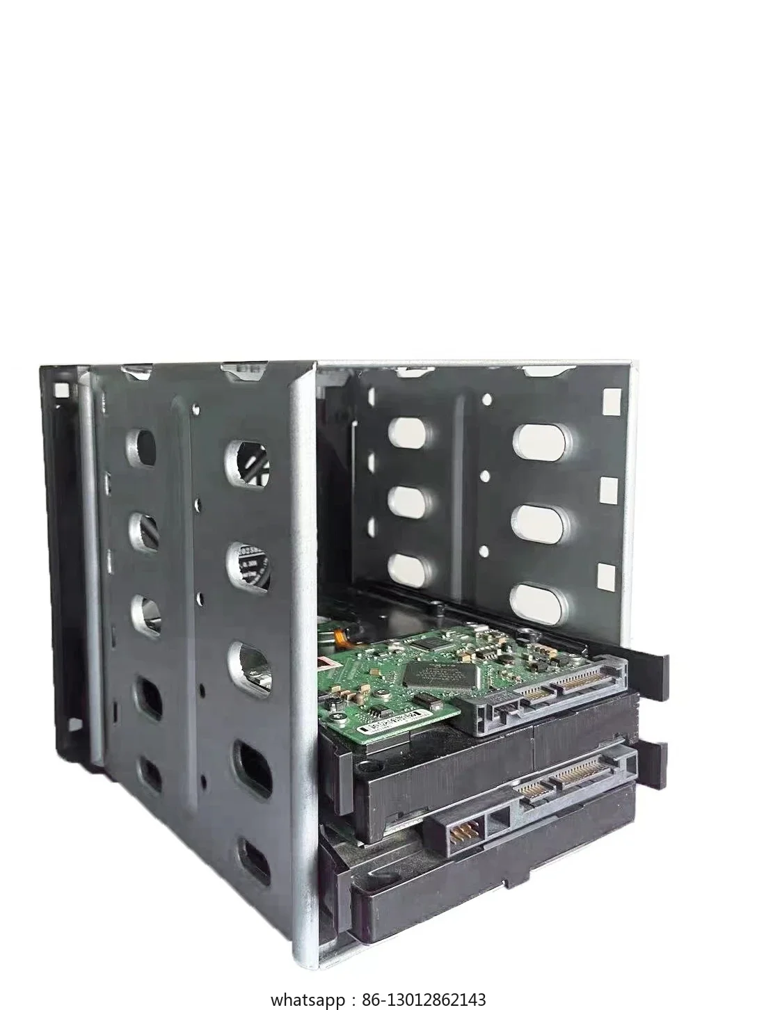 

Hard disk cage chassis 3 CD-ROM drive to 5-digit 3.5-inch shockproof bracket desktop external box NAS black group glow
