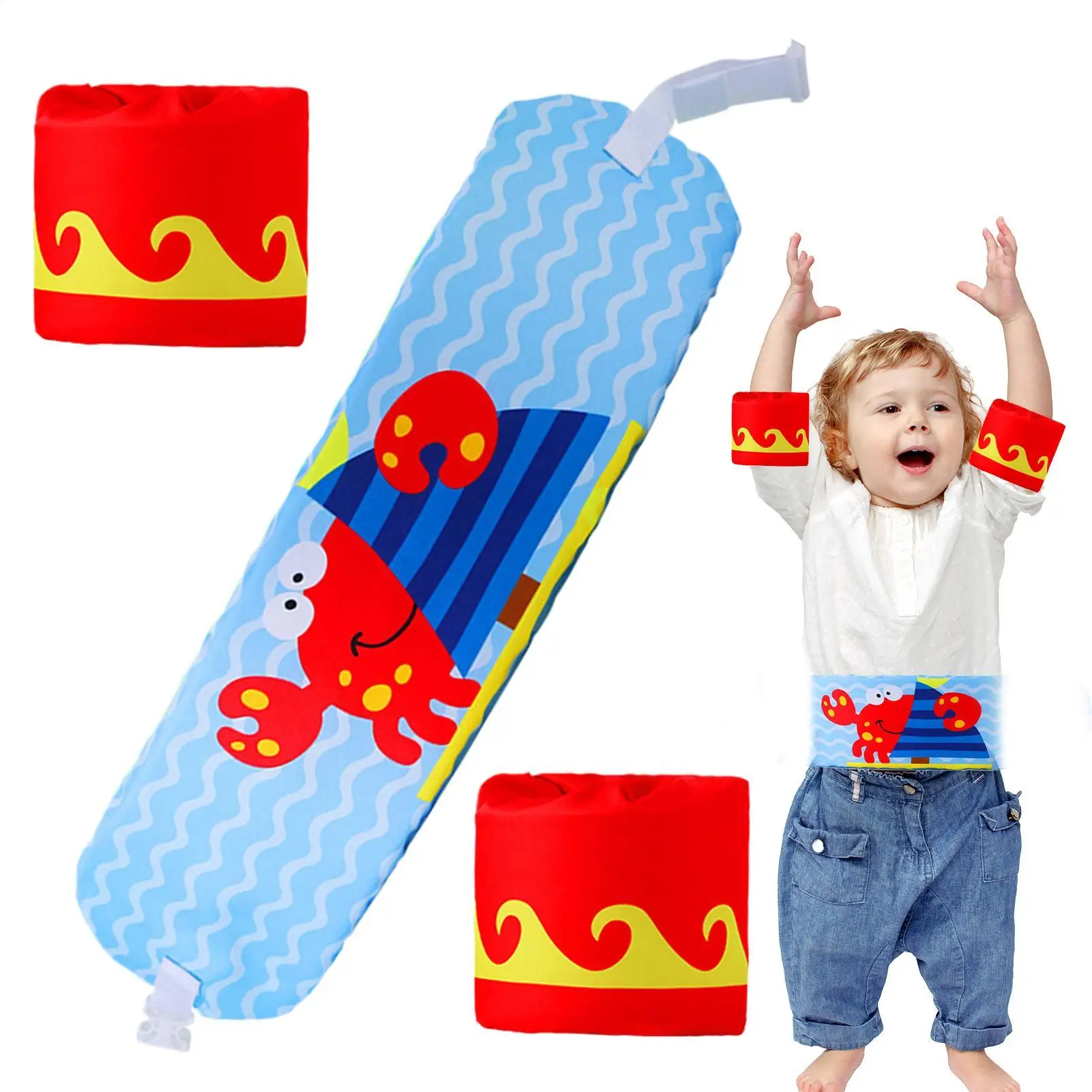 

Swimming Belt For Kids Flotation Belt Arm Rings For Swimming Boys Girls Water Sport Adjustable Equipment For Pool Beach Vacation