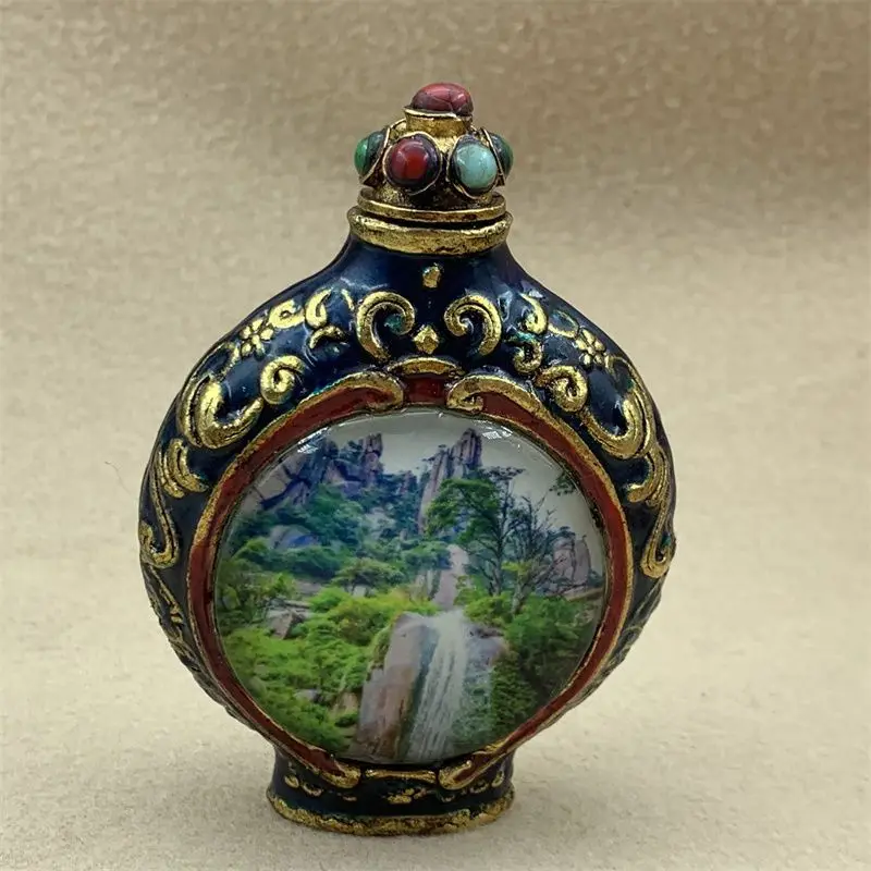 Retro Mountain Snuff Bottle mini bottle