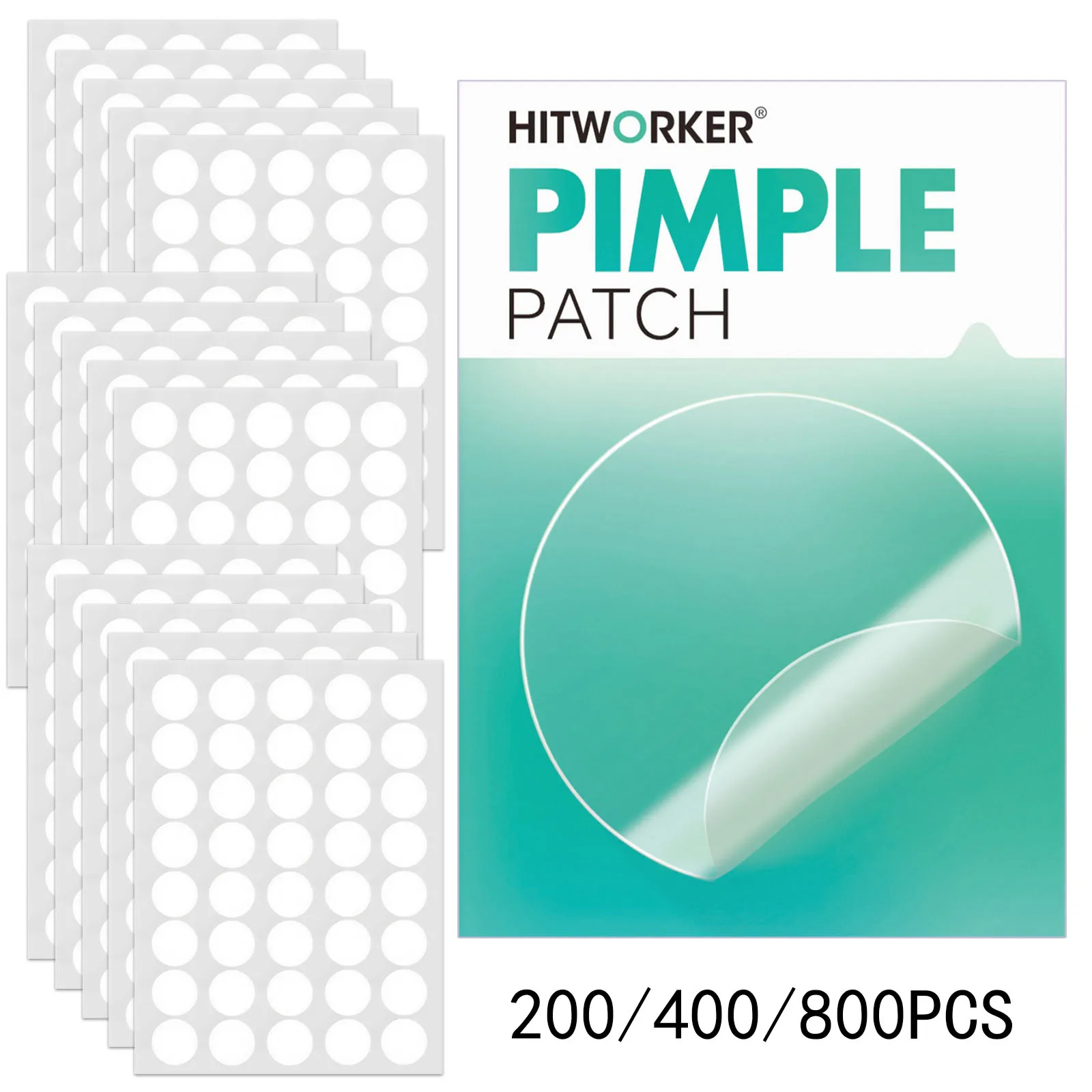 رقعة حب الشباب الغروانية المائية غير المرئية المقاومة للماء لتنظيف الوجه، ملحقات أداة جوهر مناسبة لجميع أنواع البشرة #1