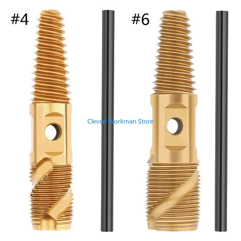 

24td 3/4 'Двойная нажатия Клапаны Клапаны Винт Экстрактор Поврежденный разбитый проволочный водопроводная труба с