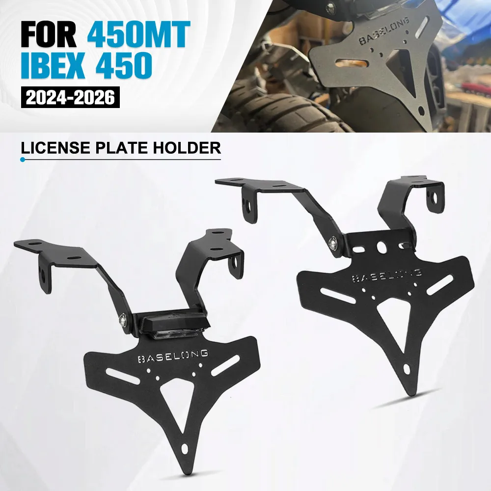 

CF450MT Motorcycle License Plate Holder Bracket 450MT Rear Tail Tidy Fender Eliminator Kit for CFMOTO CF MOTO 450 MT 2024 2025
