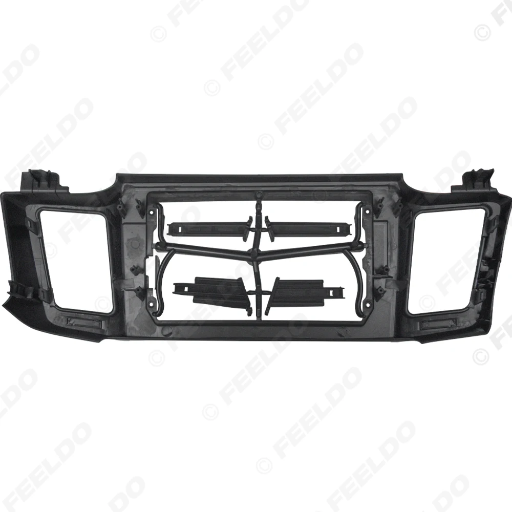 FEELDO Car Audio 2Din Fascia Frame Adapter For Toyota RAV4 2013 Big Screen 10.1 Inch Stereo Dash Fitting Panel Frame Kit