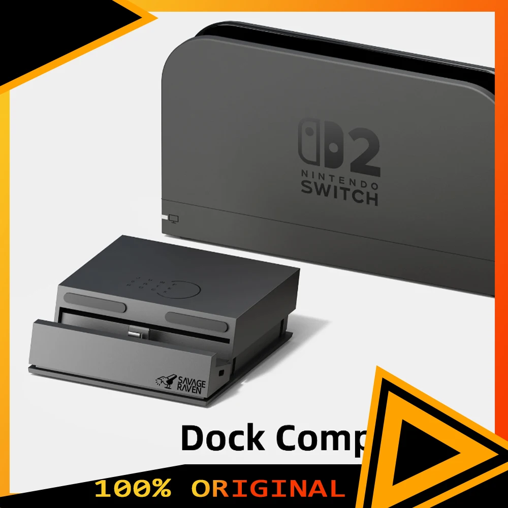 

Savage Raven by Skull & Co. Jumpgate Dock USB C Hub Portable Stand Docking Station for Nintendo Switch 2 and OLED customize