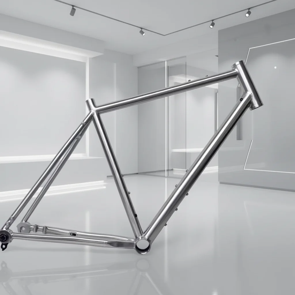 Waltly 700C TA18/GR9 Titanium Gravel Bike 3D Printed Yoke Disc Brake Girder Frame Flat Mount Lightweight Alloy For Bicycling