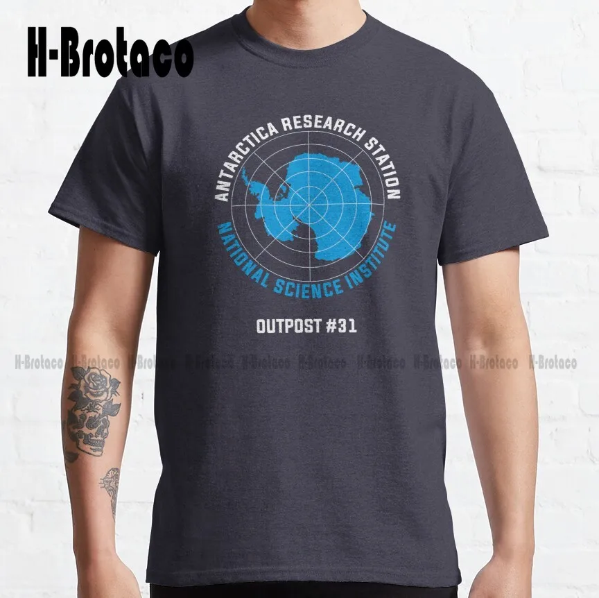 Antartica Research Station The Thing Classic T-Shirt Custom Gift Funny Art Streetwear Cartoon Tee Xs-5Xl Unisex Digital Printing