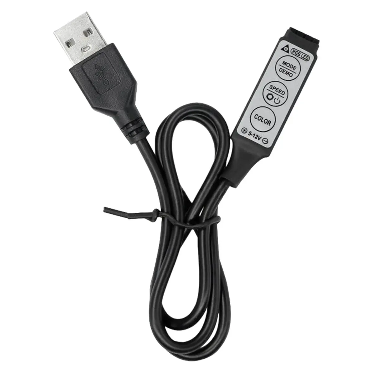 3 Key USB Mini 5V RGB LED Cable Controller Dimmer Remote Control for 2835 5050 3528 RGB Strip Light SMD Lights