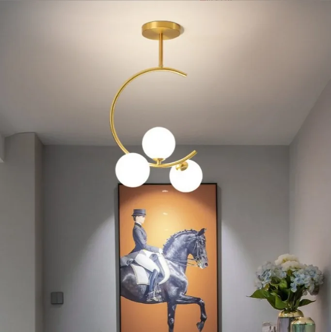Nordic Minimalist Milky White Magic Bean Pendant Light for Modern Balcony Bedroom Hallway Dining Room Bar Closet