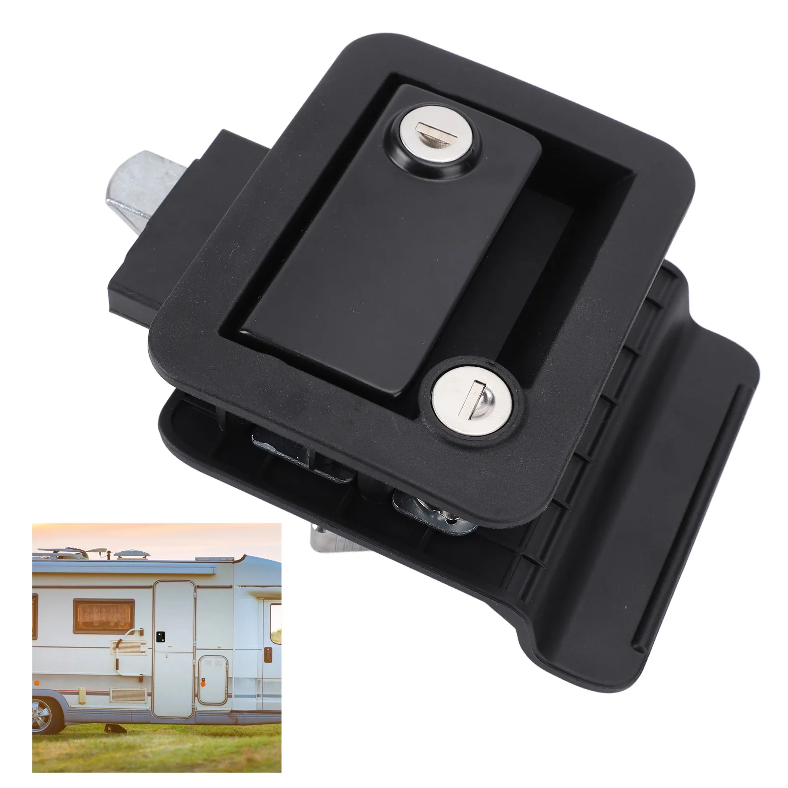 

Дверной замок для автофургона из цинкового сплава с задним переключателем, улучшенная безопасность для домашнего туристического прицепа с двигателем