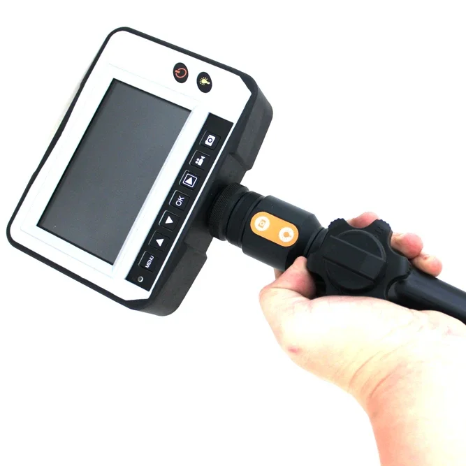 Por   Video    Inspection   With 3.9mm  Lens 1.5M Testing Cable 2-Way Articulation