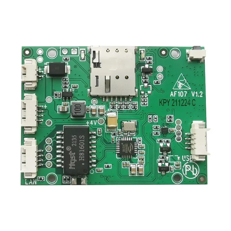 AF107 Mini 4G/3G/2G WIFI LAN Module Connect CCTV Camera PCB Industrial Communication Module with Sim Card Slot